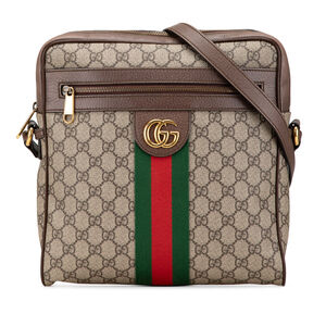 Pre-Loved Gucci Medium GG Supreme Ophidia Crossbody